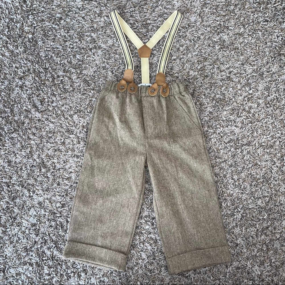 Mud Pie Suspenders 12-18 months